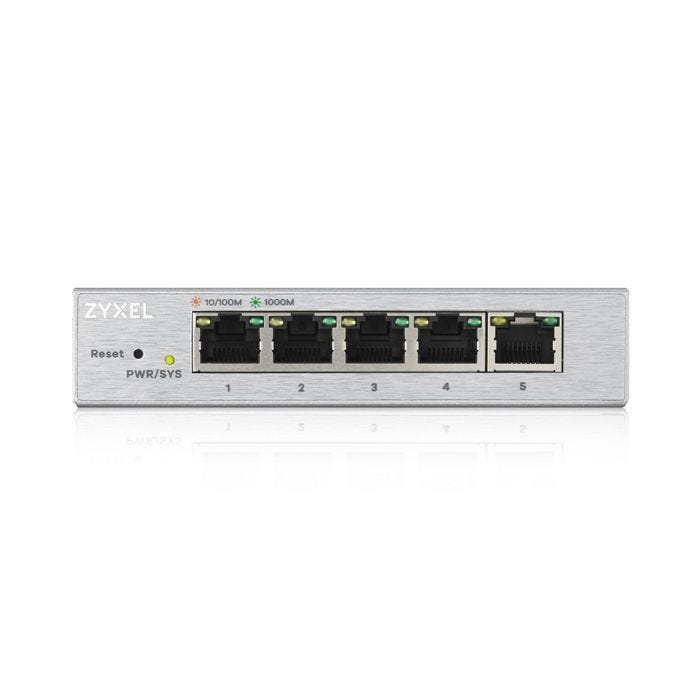 ZYXEL Commutateur Ethernet GS1200-5 5 Ports Gérable - 2 Couche supportée - Paire torsadée - Bureau