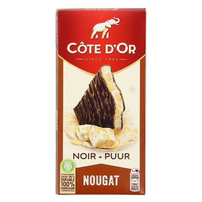 Côte d'Or Côte d’Or Noir Nougat 130g