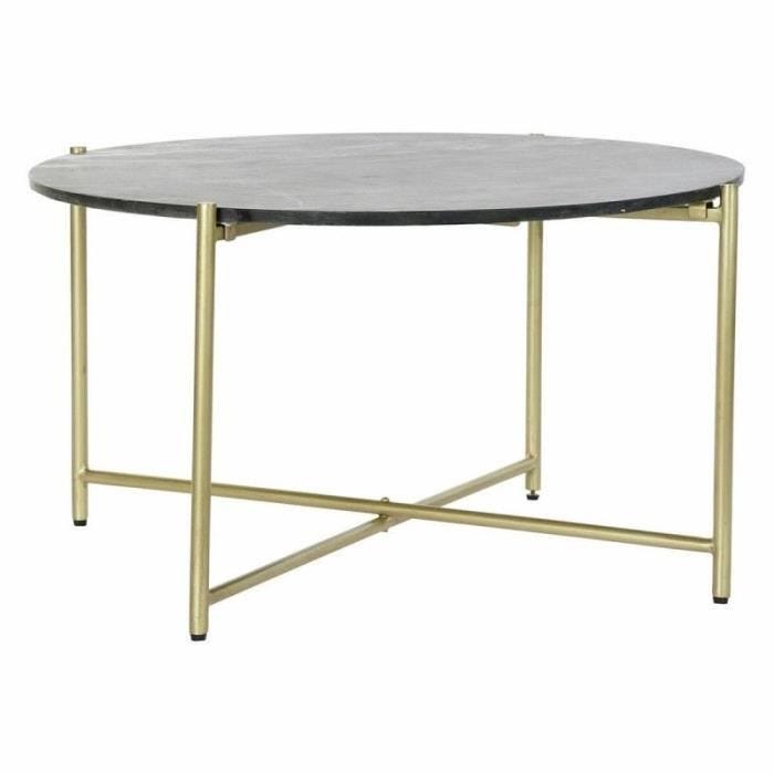 Table de Salle à Manger Thyann Marbre Fer (81 x 81 x 44 cm)