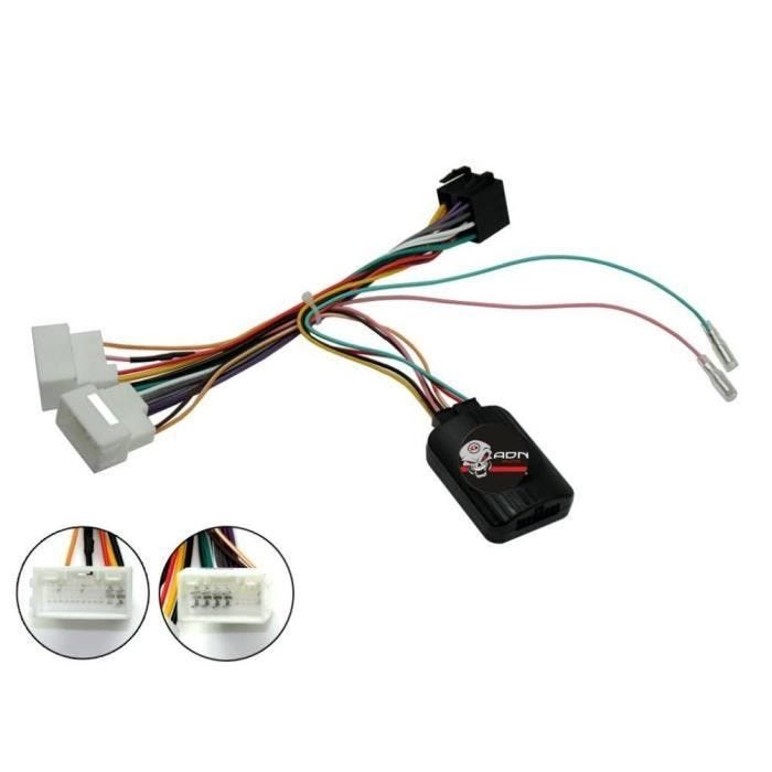 Interface Commande au volant - ADNAUTO - SY7A - Compatible Ssangyong Tivoli - Noir - Voiture