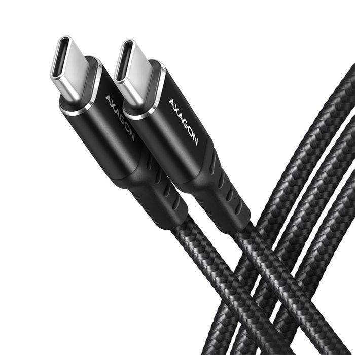 Câble USB - AXAGON - BUCM432-CM10AB - 1 m - USB4 Gen 3x2 - USB-C Noir