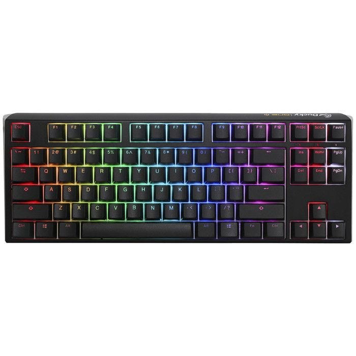 Ducky Channel One 3 TKL Black (Cherry MX Black) - Clavier haut de gamme - format TKL - interrupteurs mécaniques noirs (switches Cher
