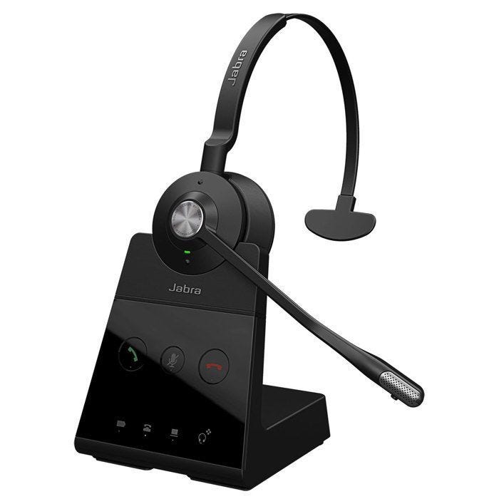 Casque sans fil - Jabra - Engage 65 Mono - Design sur tête - Portée 15000 cm - Mono canal