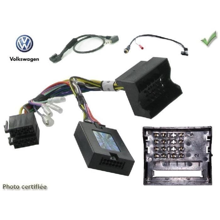 Interface Cde au Volant - ADNAuto - ADN-CAV - Volkswagen - Kenwood - Noir