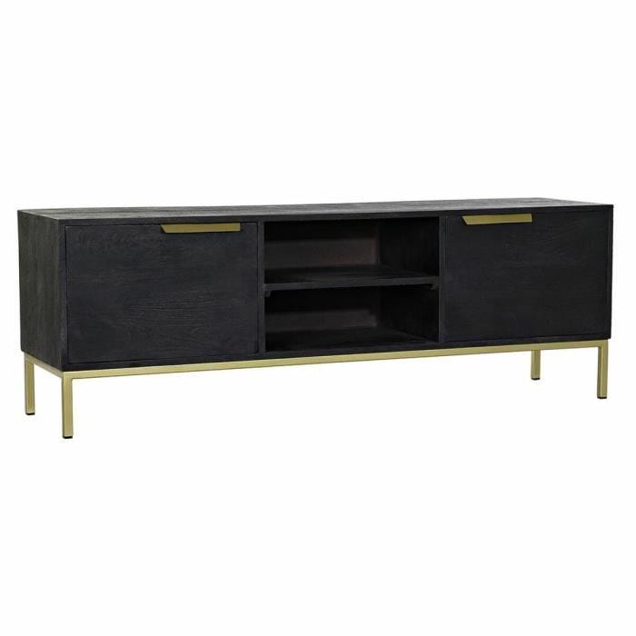 Meuble TV - Item Home - Style Moderne - Bois et Métal - Blanc