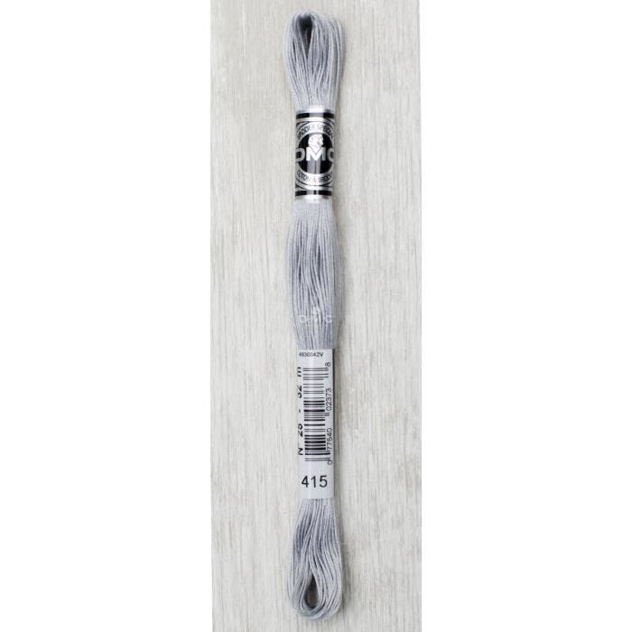 Broderie - DMC - 107 - Grosseur 25 - Couleur 415 - Fil à broder 32m