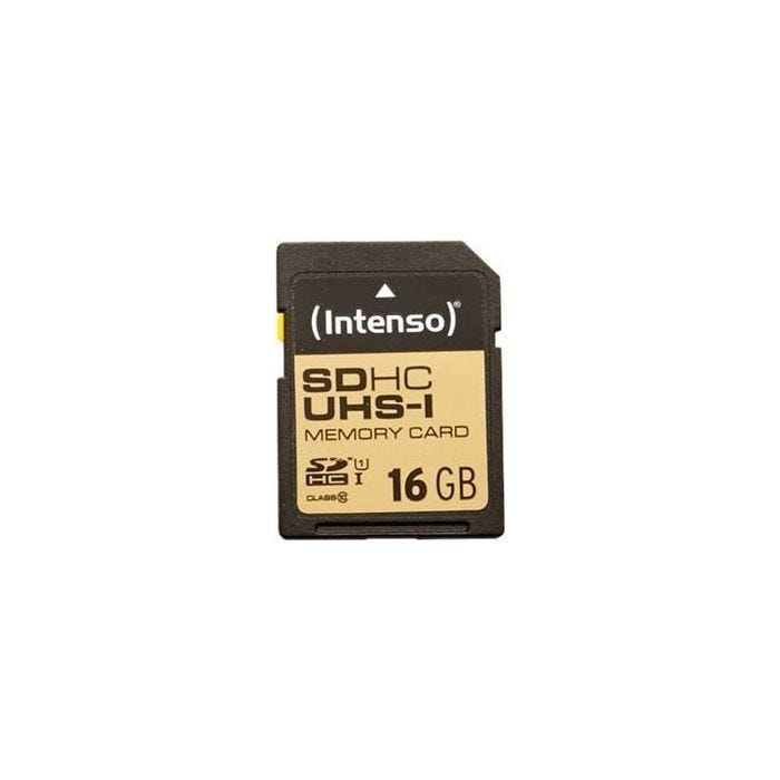 Carte mémoire INTENSO 3421470 UHS - 16 Go - SDHC - UHS Class 1 / Class10