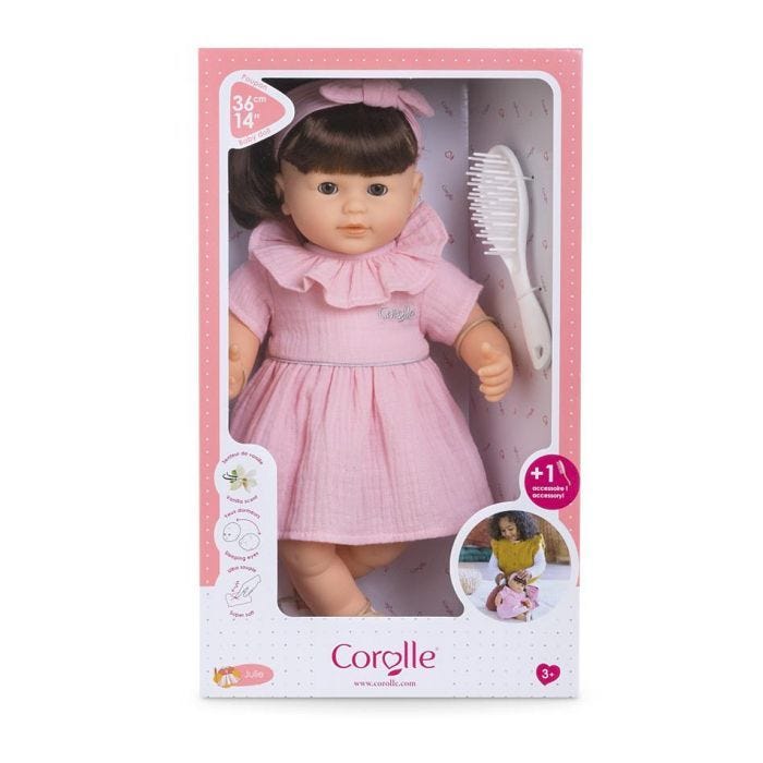 Poupon COROLLE - Julie - 36 cm - Cheveux faciles à coiffer - Senteur vanille