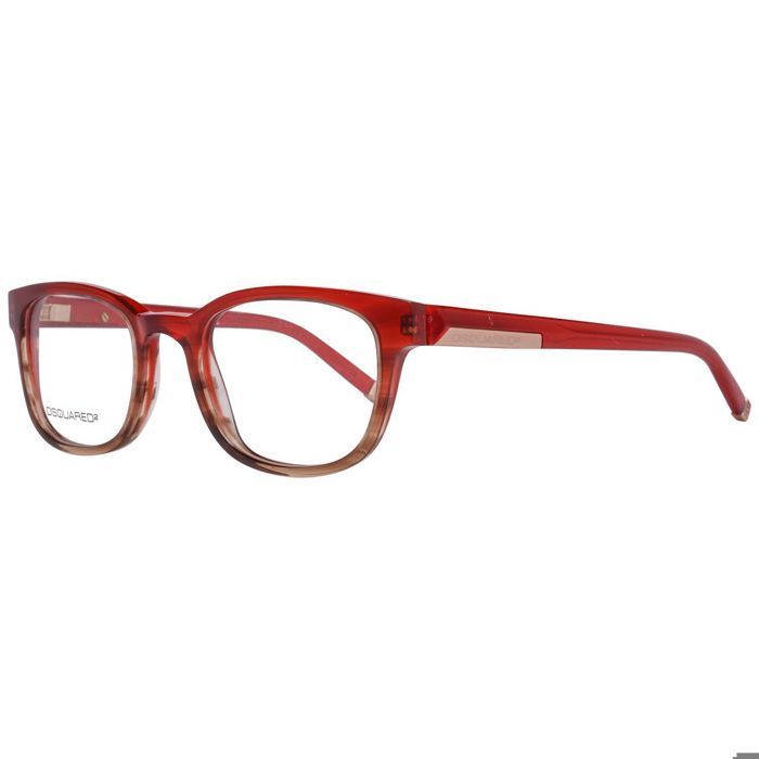 Lunettes de vue DSQUARED DQ5051 068 - Rouge - Femme - Monture en résine - Verres de 49mm - Pont de 20mm
