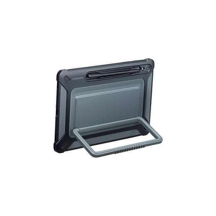 Coque arrière renforcée - Samsung - Galaxy Tab S9 - Noir - Résistance militaire - Fonction Stand