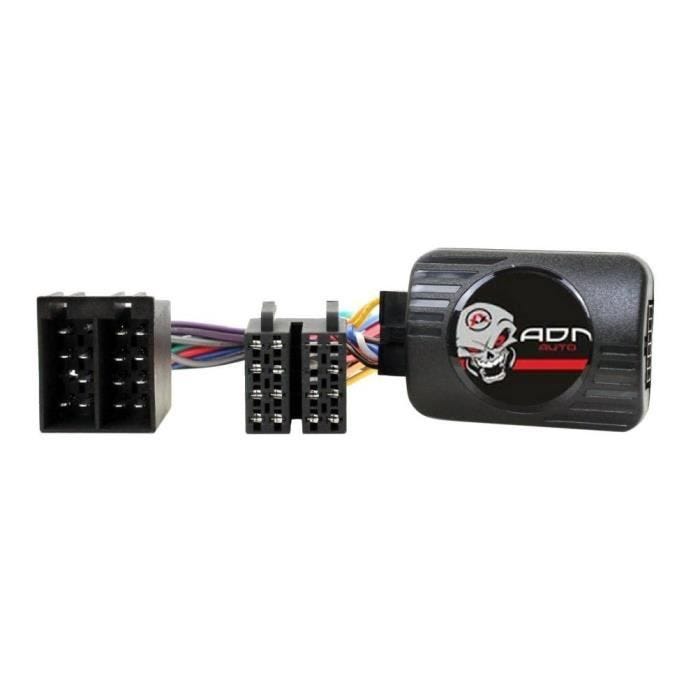 Interface Commande au volant - GENERIQUE - FA005 - Compatible Fiat ISO 8 voies - Centrale seule - Noir