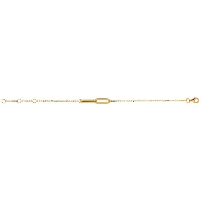 Bracelet enfant - BRILLAXIS - Bracelet Brillaxis or jaune 18 carats - Couleur de la matière:Jaune Taille/Longueur:18 cm