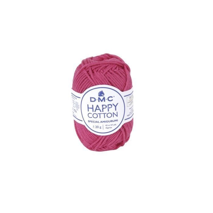 Fil à crocheter - DMC - Natura Happy Cotton - 3mm - 20g - Couleur rose 755
