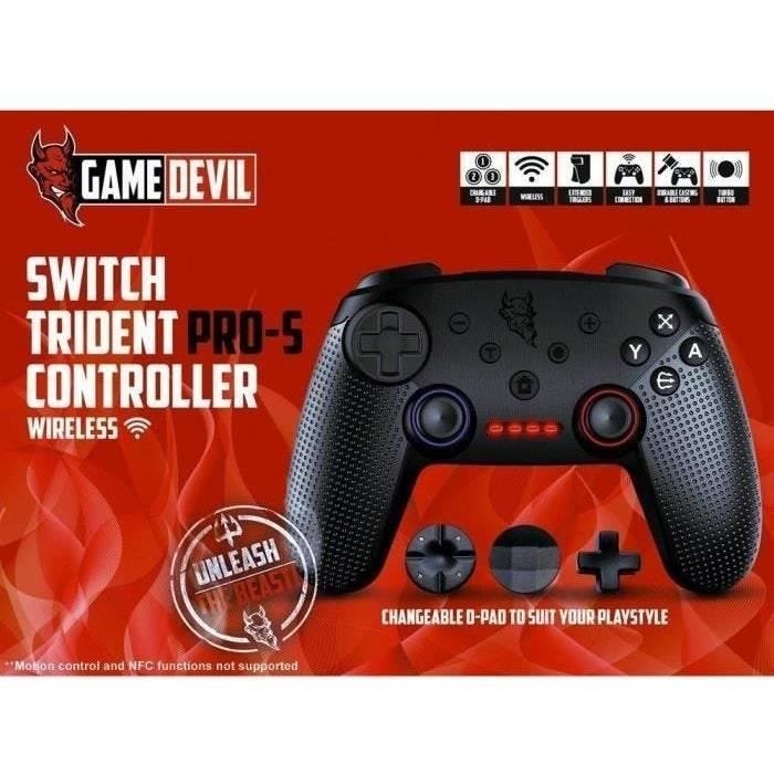 Manette sans fil GameDevil compatible Nintendo Switch
