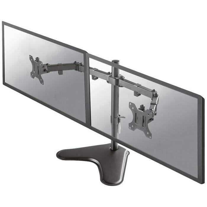 Pied pour 2 écrans LCD - NEWSTAR - FPMA-D550DD - Noir - Taille d'écran 10"-32" - Hauteur réglable 0-46 cm