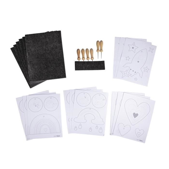 Kit Kit à piquer avec modèles XL, 15x20cm, sct. 6kit