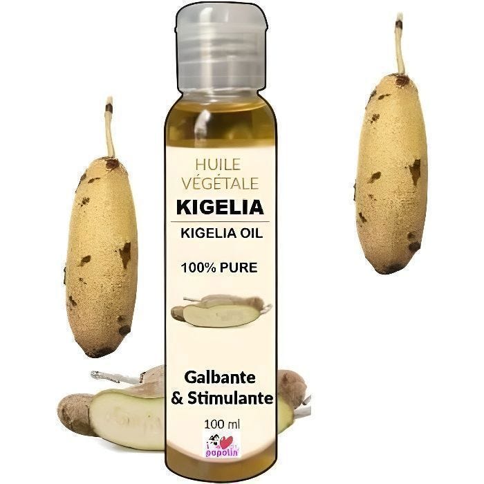 Huile de Kigelia africana - I Love My Popotin - 100% Naturelle - Augmente le Volume - Nourrit la Peau - 100 ml