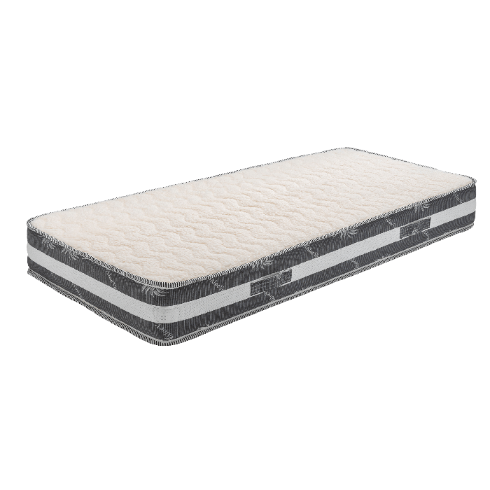 Matelas - 120x190 cm - Ferme - Face Hiver Laine - Ame Poli Lattex Haute Densit