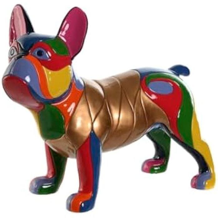 Figurine décorative - HOME ESPRIT - Chien - Multicolore - 44 x 19 x 35,5 cm - Intérieur