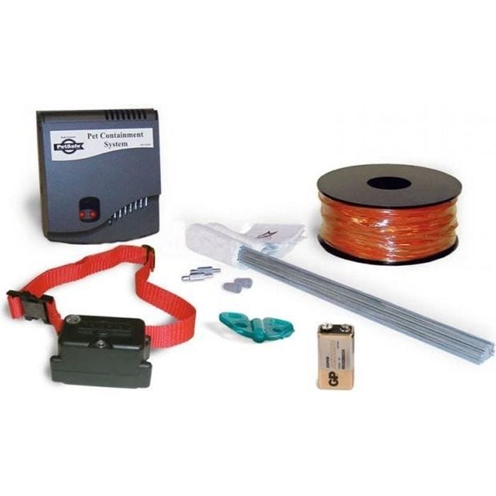 PetSafe - Système de Clôture Anti-Fugue pour Chien avec 150 mètres de fil - 5 niveaux réglables de stimulation statique