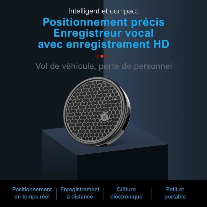 Mini enregistreur de conversation vocal magnétique, à une touche, stockage en nuage, télécommande, traqueur GPS avec écoute SIM