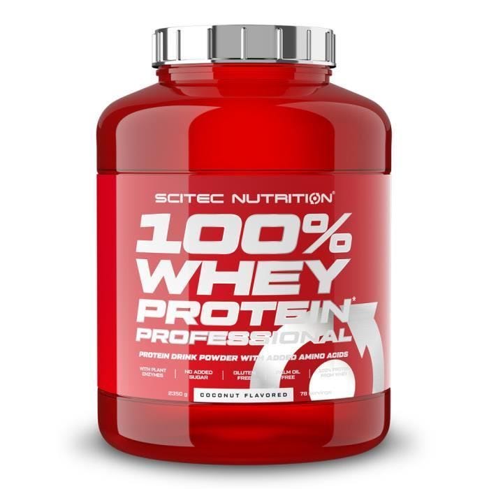 Whey concentrée Scitec Nutrition - 100% Whey Protein Professional - Coconut 2350g