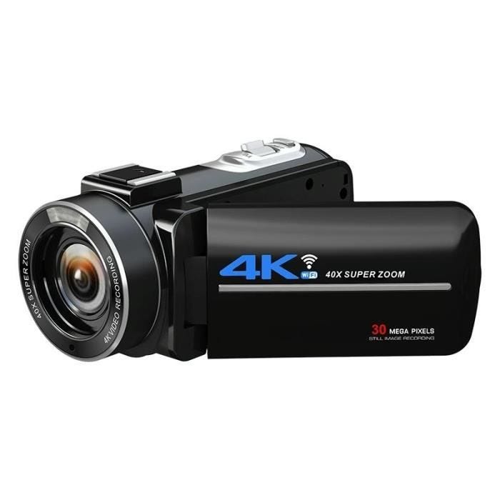 Caméscope Numérique 4K 40X Zoom Écran Tactile 3.0 Pouces WiFi Stabilisation YONIS