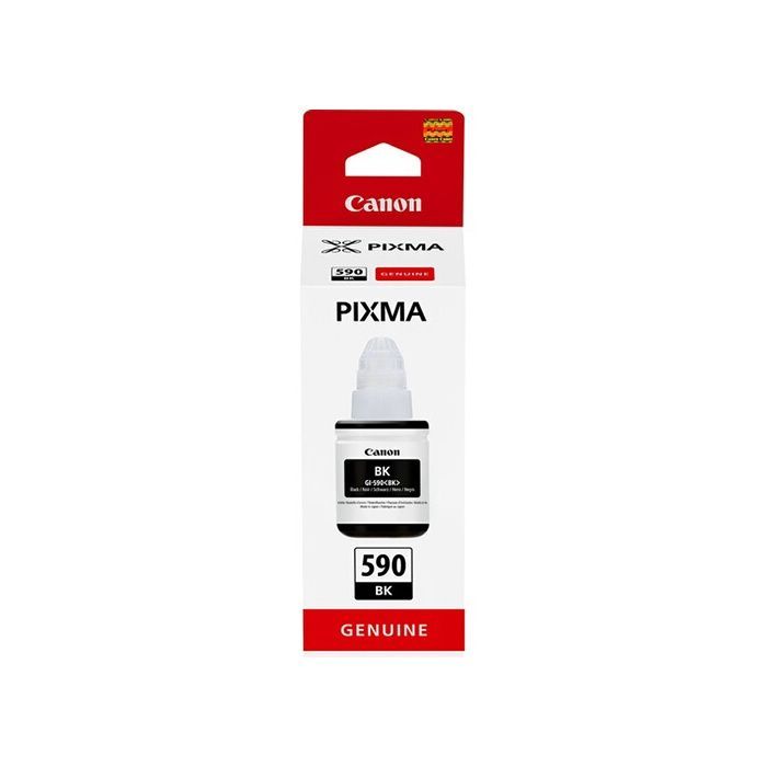 Cartouche d'encre noire GI-590 Bottle BK pour Canon PIXMA - Canon - Pack de 1 - Jusqu'à 6000 pages