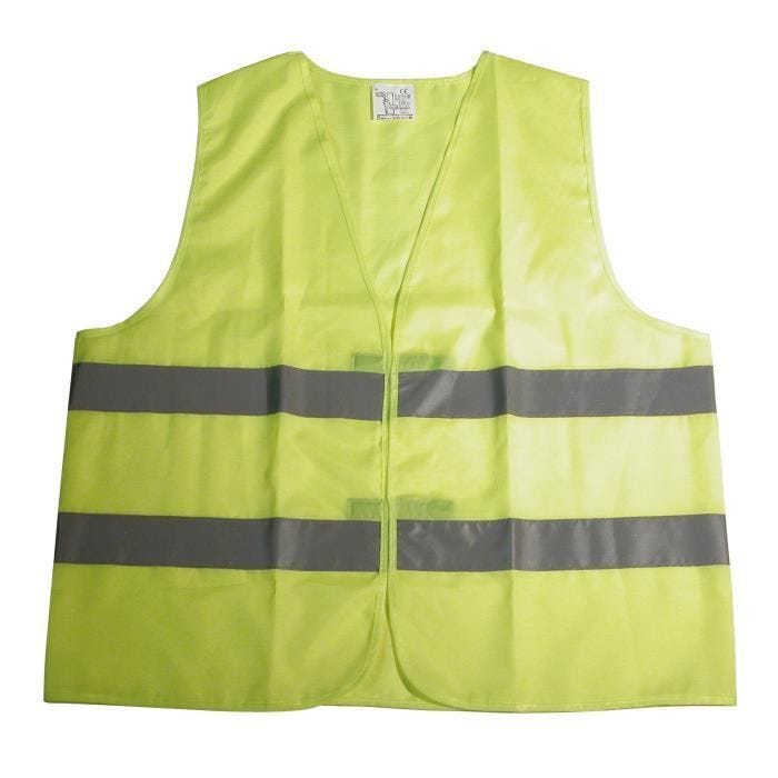Dresco gilet de sécurité senior textile réflexion jaune taille unique