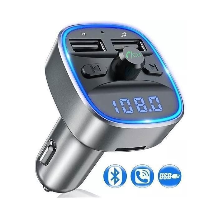 Transmetteur FM Bluetooth Récepteur sans fil Bluetooth Lecteur MP3 avec 5V/2.4