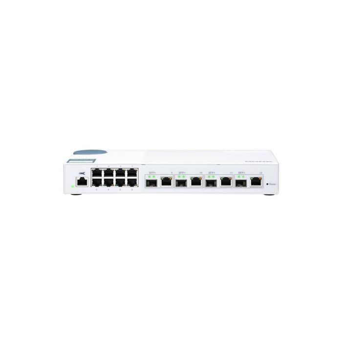 Commutateur - QNAP - QSW-M408-4C - Géré - 8 x 10/100/1000 - 4 x 10G SFP+
