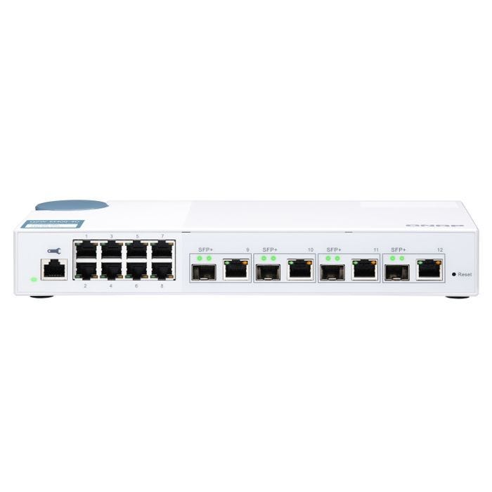 Commutateur - QNAP - QSW-M408-4C - Géré - 8 x 10/100/1000 - 4 x 10G SFP+