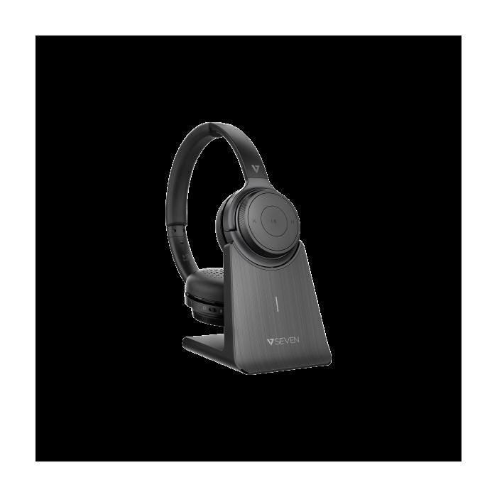 Casques avec Microphone V7 HB600S Noir - Serre-tête - Sans fil