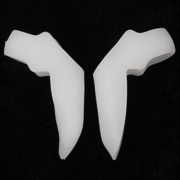 Gel Toe Spreader soulage la douleur des pieds Coussin Bunion Guard pour Hallux Valgus 2 pièces dans un emballage le prix est 2 Blanc