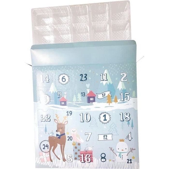 Calendrier de l'Avent personnalisable en PVC et carton - MegaCrea DIY