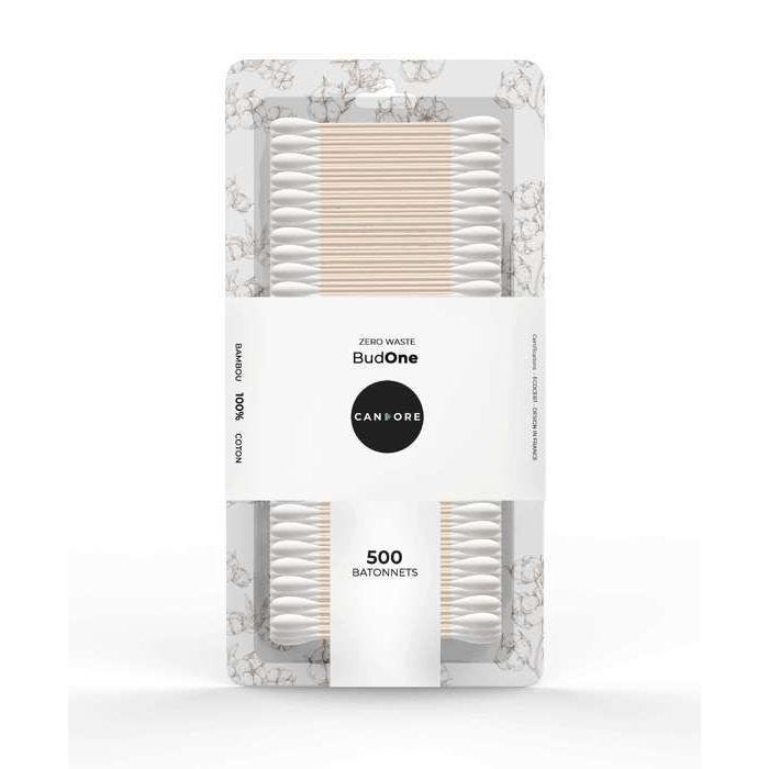 Coton tiges, Blister 500, Coton 100% - Ultra Doux - Batonnet fabriqué à partir de bambou Biodégradable