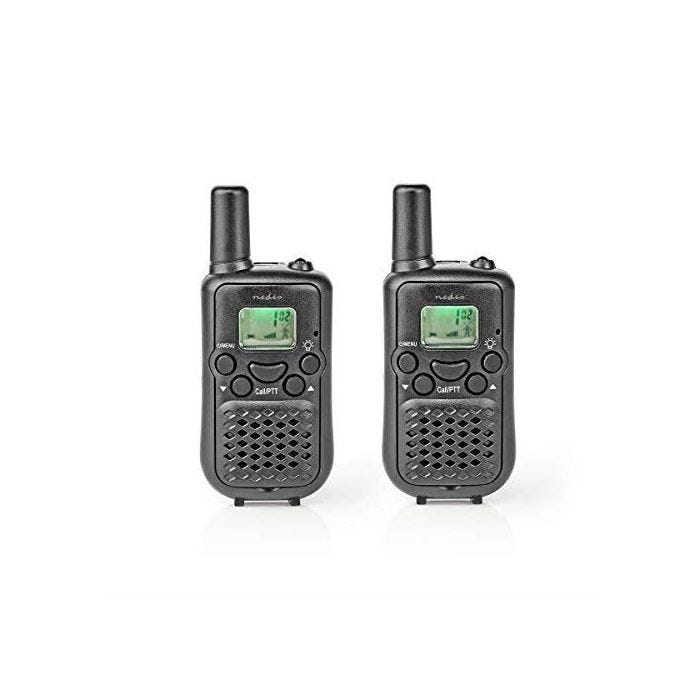 Nedis WLTK0500BK Talkie-Walkie - Portée de 5 km - 8 canaux - VOX - 2 Appareils - Noir