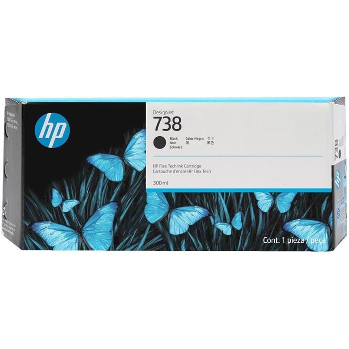 HP Ink/ 738 300-ml BLK DesignJ