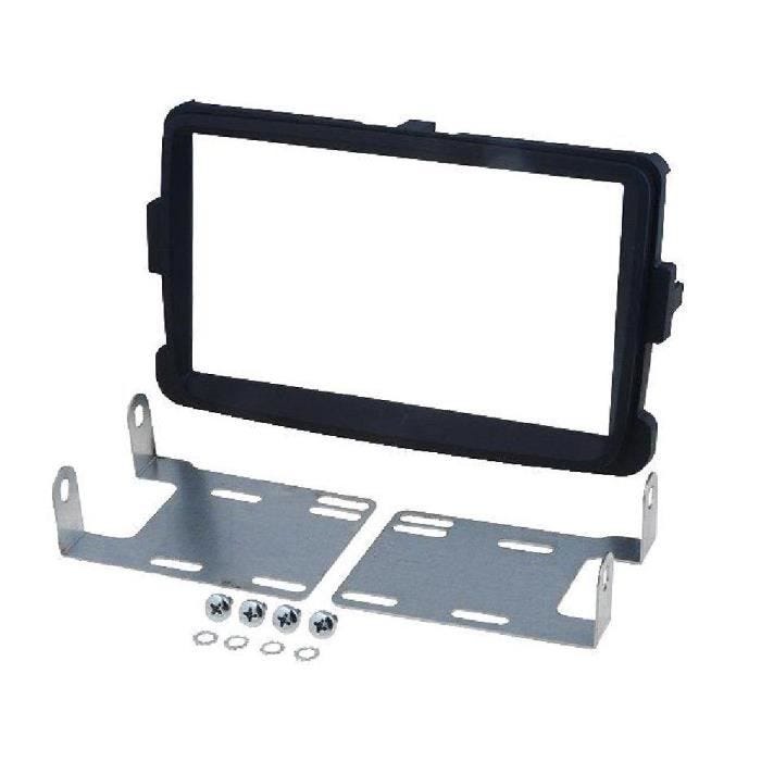 Facade Autoradio 2Din - ADNAUTO - Dacia Dokker/Duster/Lodgy/Sandero - Gris - Double-Din
