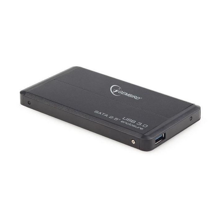 Disque dur externe - Gembird - EE2-U3S-2 - 2,5'' SATA - USB 3.0 - Aluminium Noir