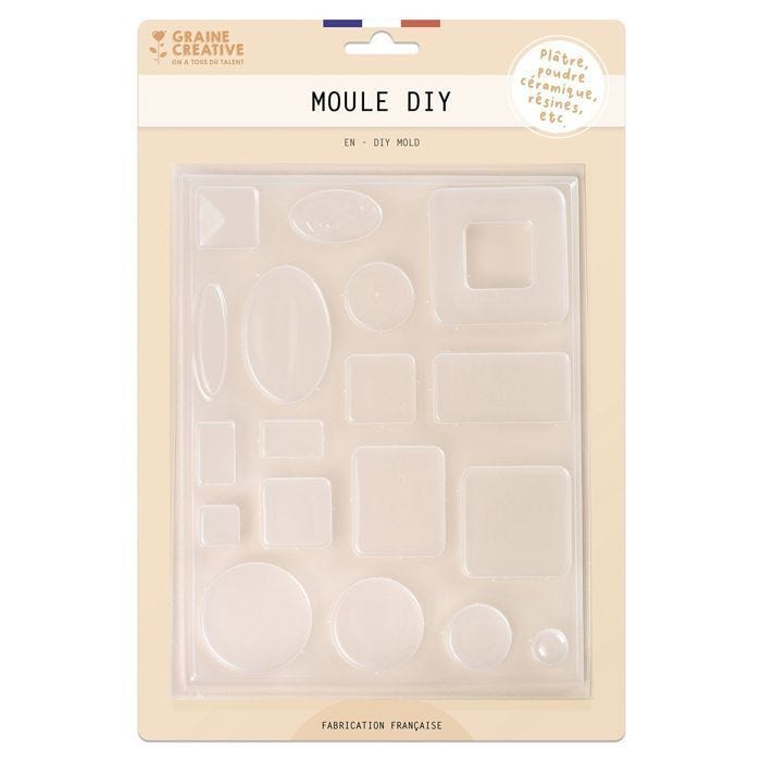Moule pour résine - DTM - modèle n°3 - 17 x 22 cm - haute précision - souple