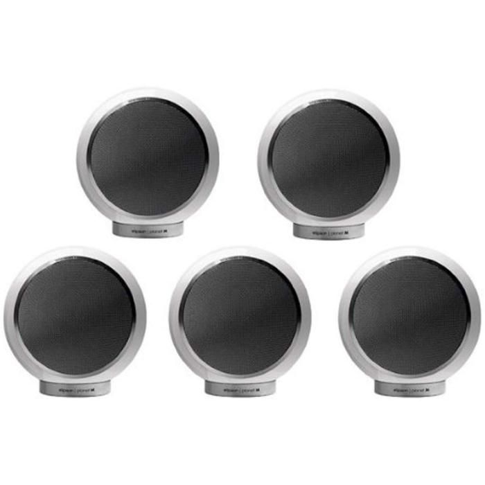 Pack d'enceintes - ELIPSON - Planet M 5.0 - 5 satellites - 60 W RMS - Blanc