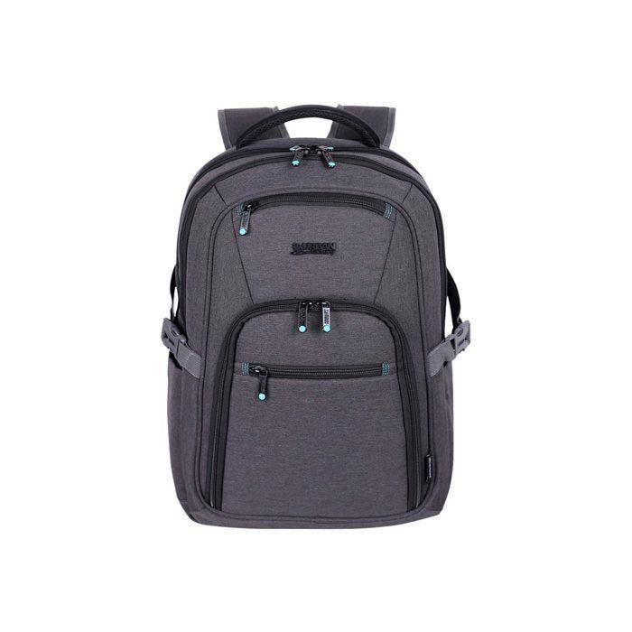 Urban Factory HEAVEE Green - Sac à dos pour ordinateur portable - respectueux de l'environnement - 17.3" - gris, noir