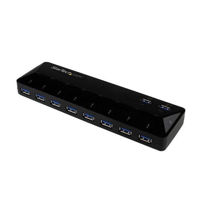 StarTech.com Hub USB 3.0 à 10 ports avec ports de charge et synchronisation - 2x 1,5 A (ST103008U2C)