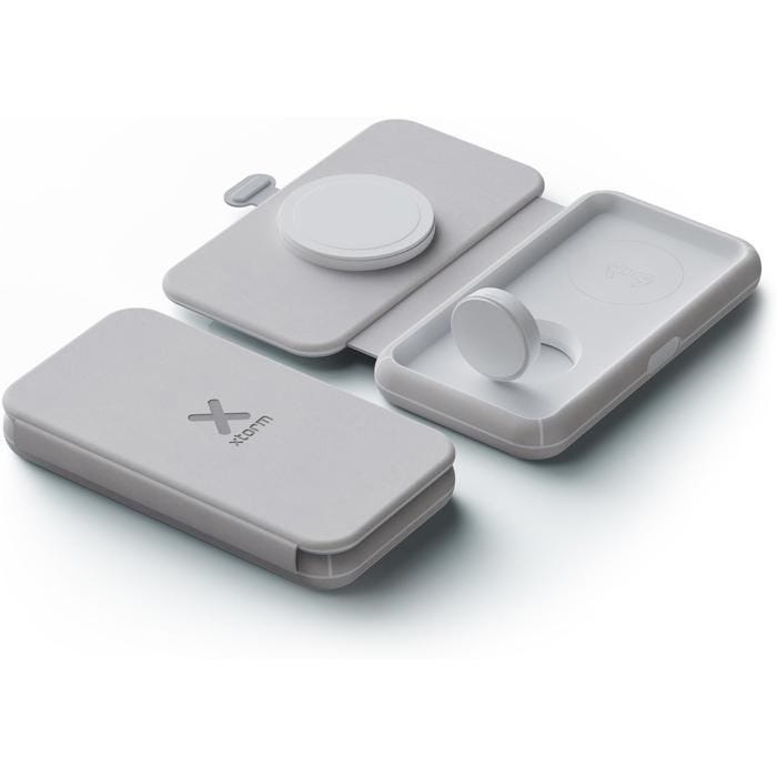 Chargeur de voyage sans fil - XTORM - Pliable 3 en 1 - MagSafe - Gris - 40 g