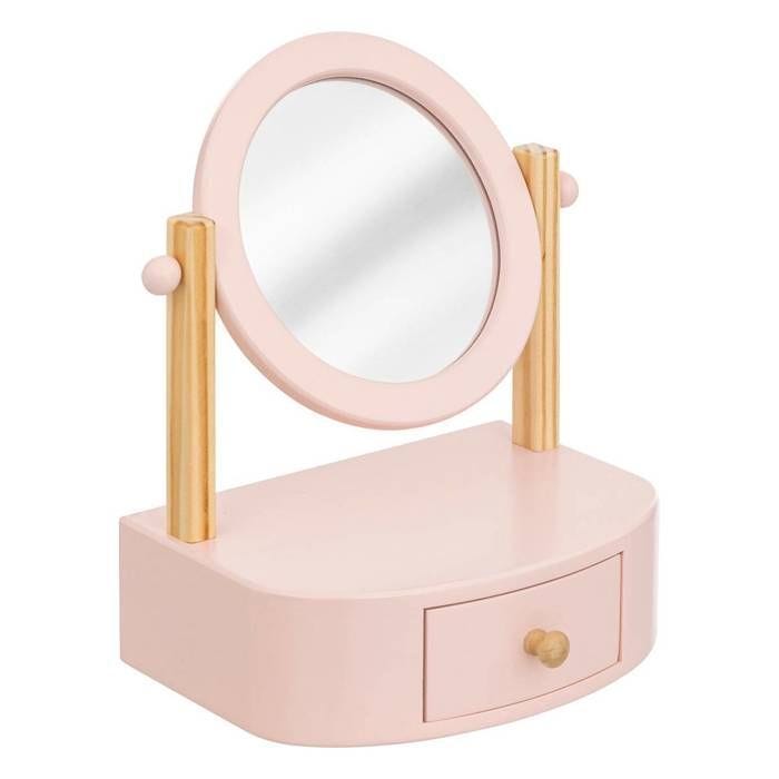 Jeu coiffeuse à poser enfant Chary rose 22x16cm - Atmosphera createur d'interieur - Rose