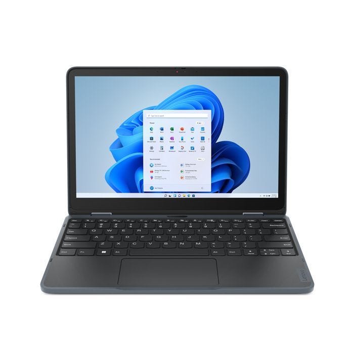 Ordinateur portable - conception inclinable - Lenovo - Lenovo 300w Yoga Gen 4 82VM - Conception inclinable - Intel N-series - N100
