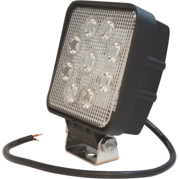 Phare à LED 27W - TOPCAR - Sodiflash 17073 - Lumière blanche 6400K - 1700 lumens - IP67