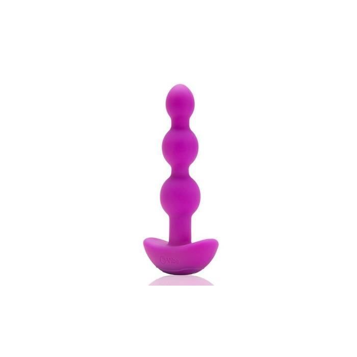 Triplette Anale - B-Vibe - 92740 - Fushia - Silicone - Moyen