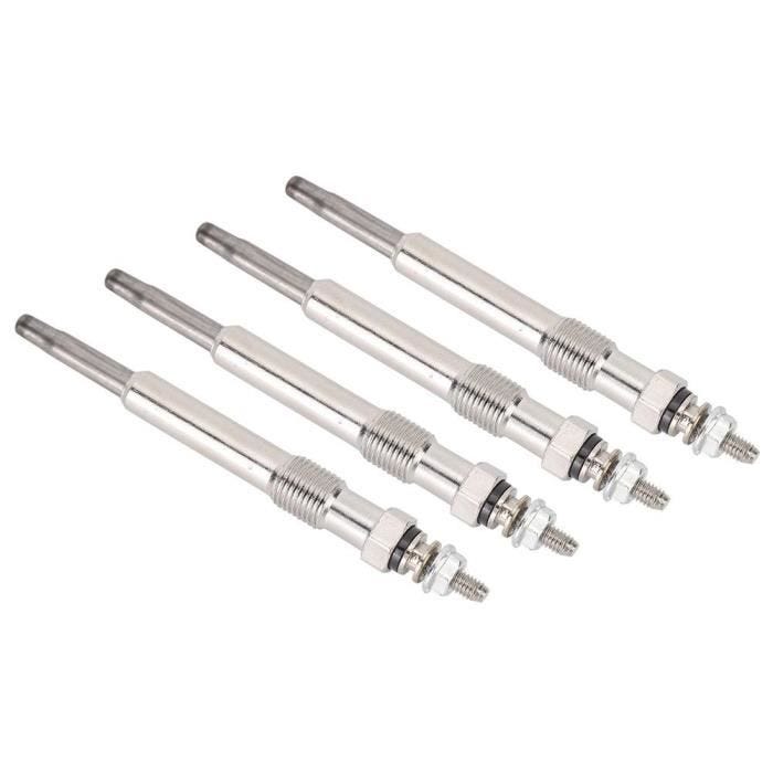 Tbest Bougie de chauffage 4 pièces bougie de préchauffage 7700100558 convient pour Renault Clio Kangoo Trafic